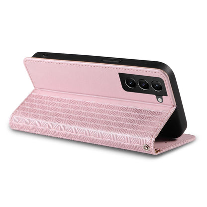 Magnet Strap Case Case for Samsung Galaxy S22 + (S22 Plus) Pouch Wallet + Mini Lanyard Pendant Pink_9