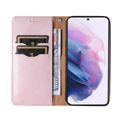 Magnet Strap Case Case for Samsung Galaxy S22 + (S22 Plus) Pouch Wallet + Mini Lanyard Pendant Pink_8