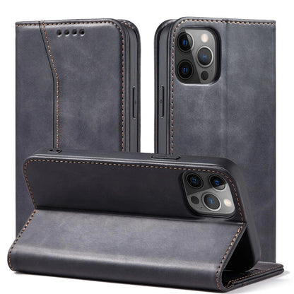 Magnet Fancy Case Case for iPhone 12 Pro Max Pouch Wallet Card Holder Black_1