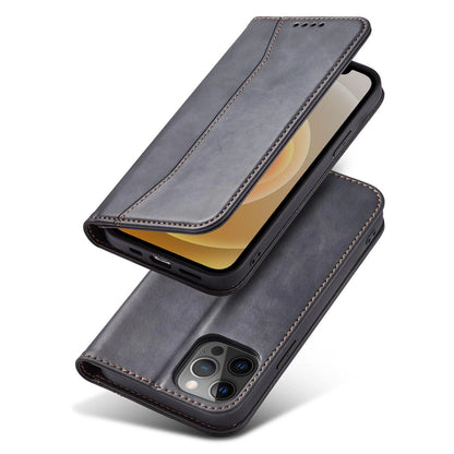 Magnet Fancy Case Case for iPhone 12 Pro Max Pouch Wallet Card Holder Black_2
