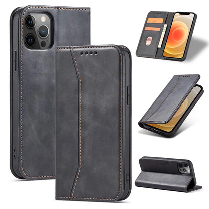 Magnet Fancy Case Case for iPhone 12 Pro Max Pouch Wallet Card Holder Black_3