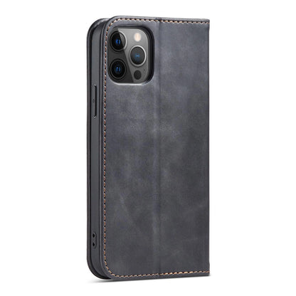 Magnet Fancy Case Case for iPhone 12 Pro Max Pouch Wallet Card Holder Black_5