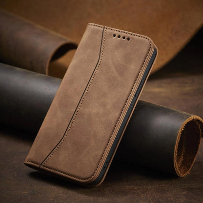Magnet Fancy Case Case for iPhone 13 Pro Max Pouch Card Wallet Card Holder Brown_12