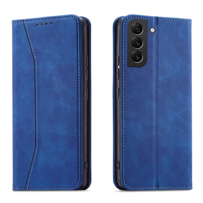 Magnet Fancy Case Case for Samsung Galaxy S22 + (S22 Plus) Pouch Wallet Card Holder Blue_0