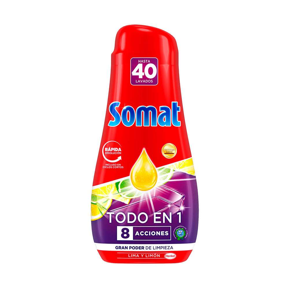 Somat gel para maq. loiÃ§a tudo em 1 40 lavagens limÃ£o_0