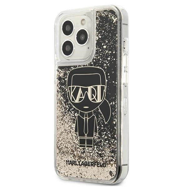 Karl Lagerfeld KLHCP13LLGGKBK iPhone 13 Pro/ 13 6,1"czarny/black hardcase Liquid Glitter Gatsby_1