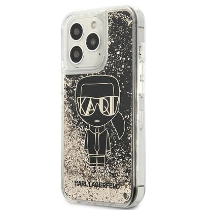 Karl Lagerfeld KLHCP13LLGGKBK iPhone 13 Pro/ 13 6,1"czarny/black hardcase Liquid Glitter Gatsby_1
