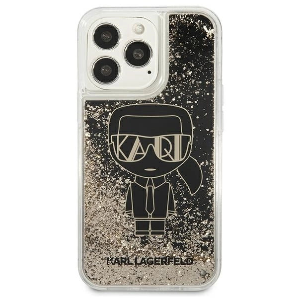 Karl Lagerfeld KLHCP13LLGGKBK iPhone 13 Pro/ 13 6,1"czarny/black hardcase Liquid Glitter Gatsby_2