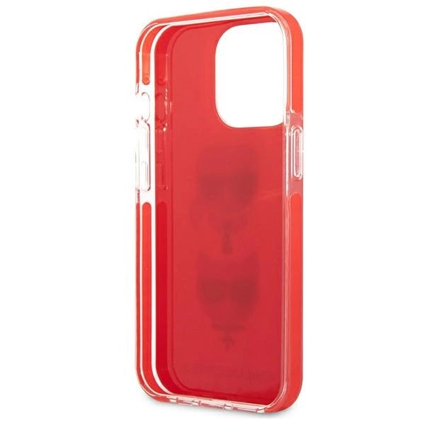 Karl Lagerfeld KLHCP13LTPE2TR iPhone 13 Pro / 13 6,1" hardcase czerwony/red Karl&Choupette Head_6