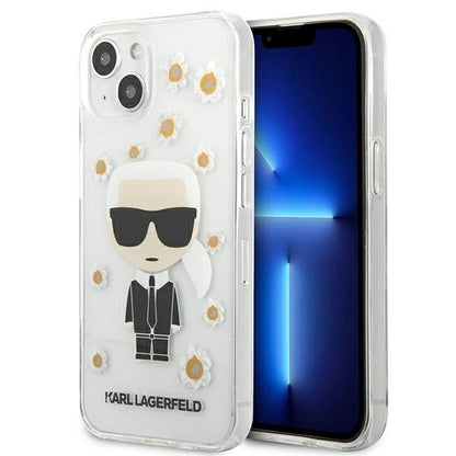 Karl Lagerfeld KLHCP13SHFLT iPhone 13 mini 5,4" przezroczysty/transparent Flower Ikonik Karl_0