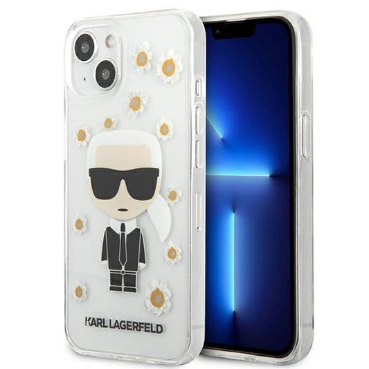 Karl Lagerfeld KLHCP13SHFLT iPhone 13 mini 5,4" przezroczysty/transparent Flower Ikonik Karl_0