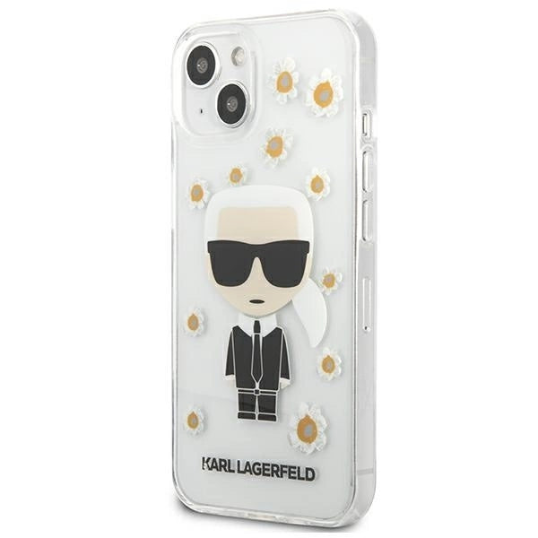 Karl Lagerfeld KLHCP13SHFLT iPhone 13 mini 5,4" przezroczysty/transparent Flower Ikonik Karl_1