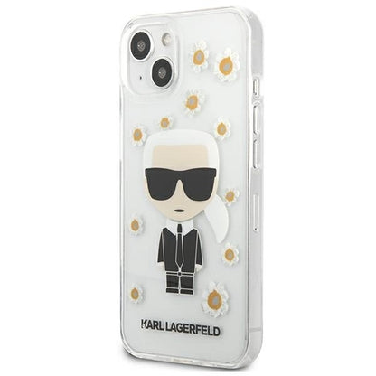 Karl Lagerfeld KLHCP13SHFLT iPhone 13 mini 5,4" przezroczysty/transparent Flower Ikonik Karl_1