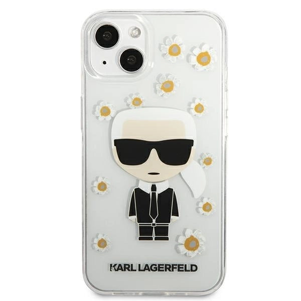 Karl Lagerfeld KLHCP13SHFLT iPhone 13 mini 5,4" przezroczysty/transparent Flower Ikonik Karl_2