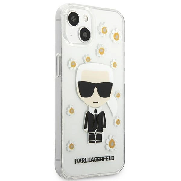 Karl Lagerfeld KLHCP13SHFLT iPhone 13 mini 5,4" przezroczysty/transparent Flower Ikonik Karl_3