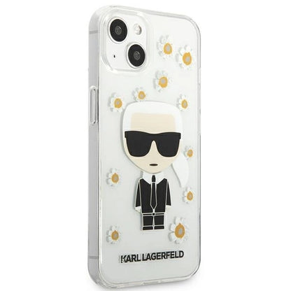 Karl Lagerfeld KLHCP13SHFLT iPhone 13 mini 5,4" przezroczysty/transparent Flower Ikonik Karl_3