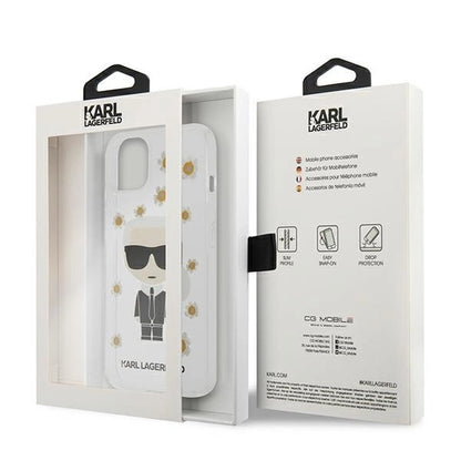 Karl Lagerfeld KLHCP13SHFLT iPhone 13 mini 5,4" przezroczysty/transparent Flower Ikonik Karl_7
