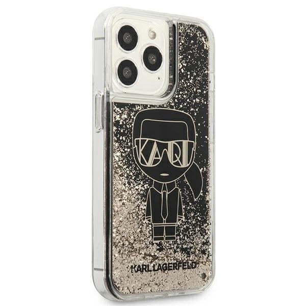 Karl Lagerfeld KLHCP13XLGGKBK iPhone 13 Pro Max 6,7" czarny/black hardcase Liquid Glitter Gatsby_3