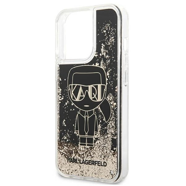 Karl Lagerfeld KLHCP13XLGGKBK iPhone 13 Pro Max 6,7" czarny/black hardcase Liquid Glitter Gatsby_5