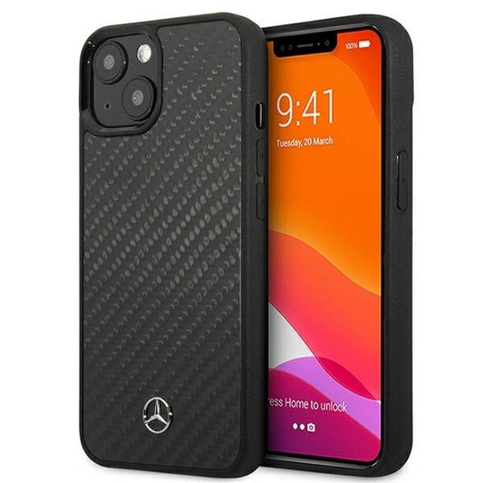 Mercedes MEHCP13SRCABK iPhone 13 mini 5,4" czarny/black carbon hardcase Dynamic Line_0