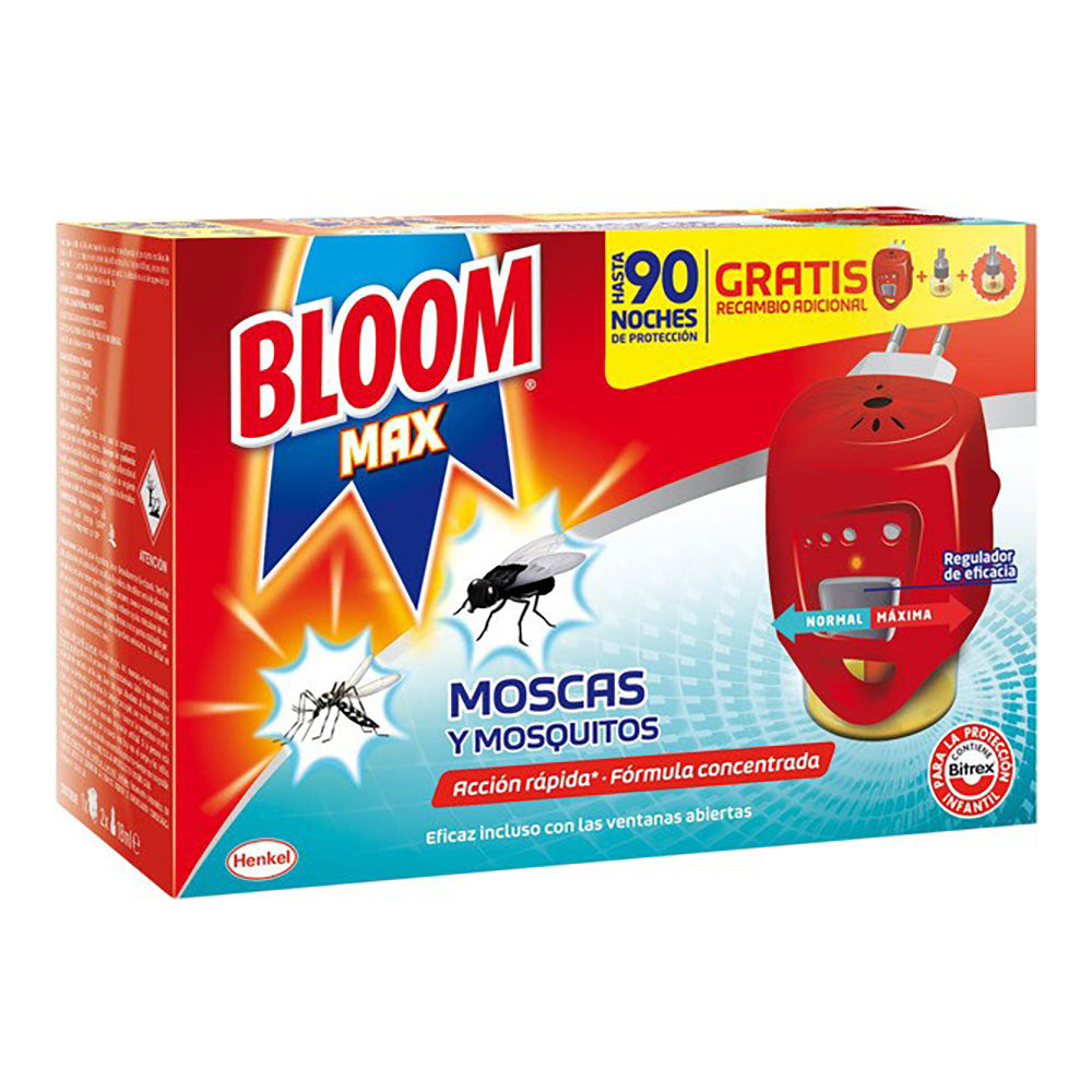 Insect bloom max elÃ©trico aparelho + 2 recargas (moscas e mosquitos)_0