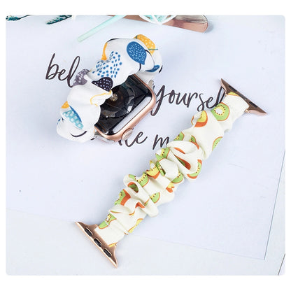 Cloth Watch 7 band 7/6/5/4/3/2 / SE (45/44 / 42mm) strap bracelet avocado elastic bracelet_2