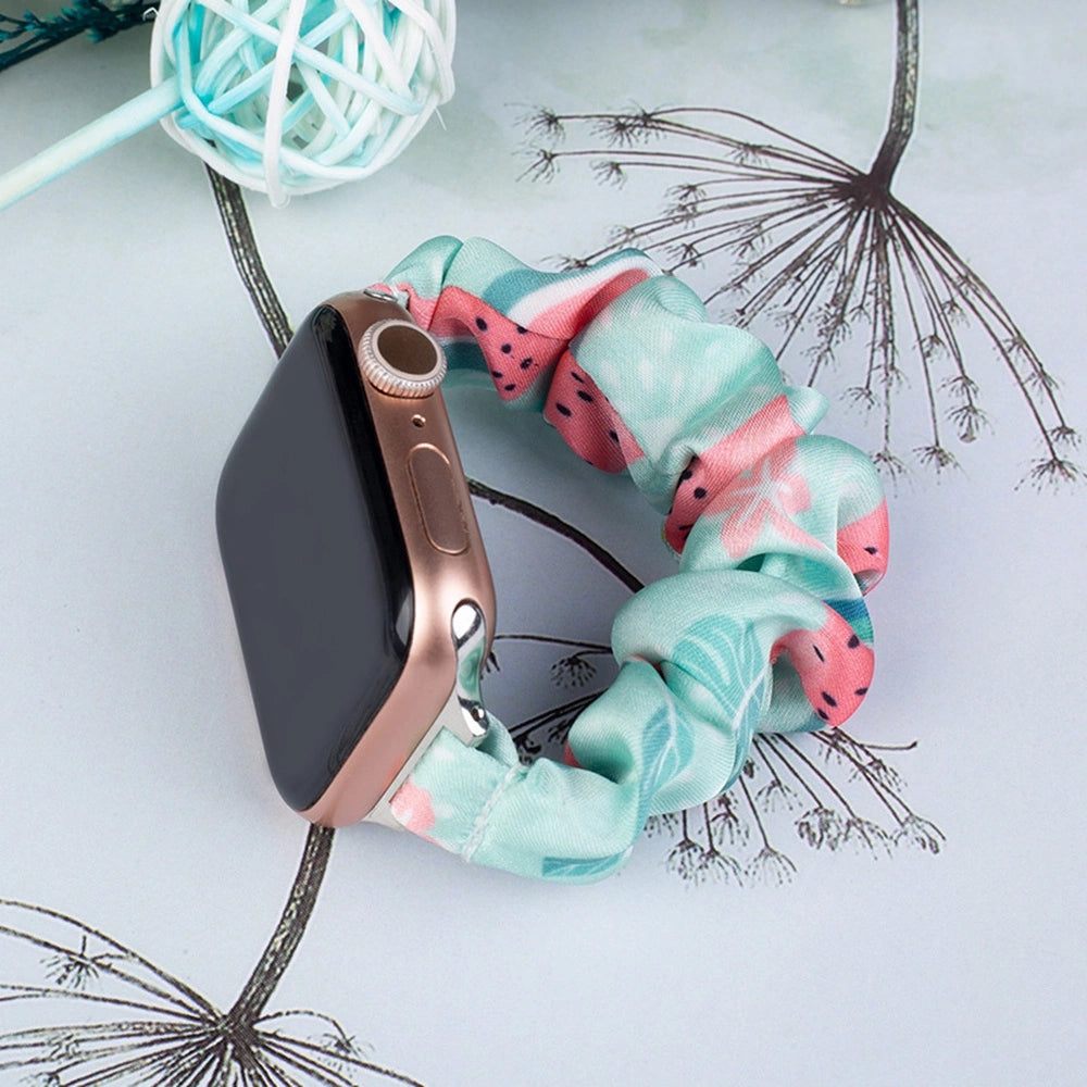 Cloth Watch 7 band 7/6/5/4/3/2 / SE (45/44 / 42mm) strap bracelet bracelet on elastic watermelon_1