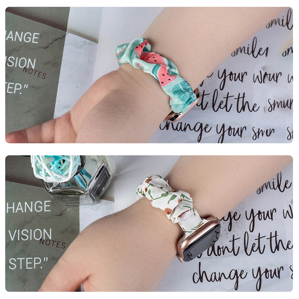 Cloth Watch 7 band 7/6/5/4/3/2 / SE (45/44 / 42mm) strap bracelet bracelet with elastic pineapple_9