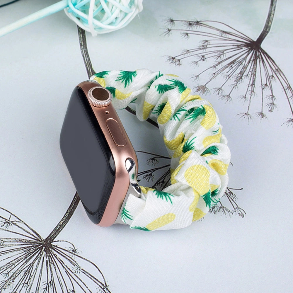 Cloth Watch 7 band 7/6/5/4/3/2 / SE (45/44 / 42mm) strap bracelet bracelet with elastic pineapple_1
