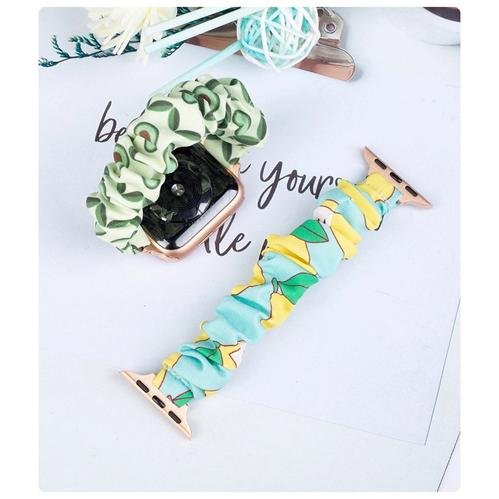 Cloth Watch 7 band 7/6/5/4/3/2 / SE (45/44 / 42mm) strap bracelet bracelet with elastic pineapple_3