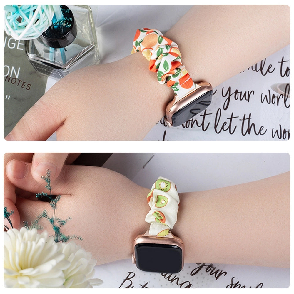 Cloth Watch 7 band 7/6/5/4/3/2 / SE (45/44 / 42mm) strap bracelet bracelet with elastic pineapple_8