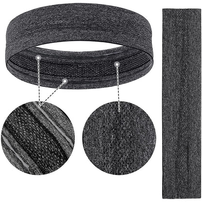 Elastic fabric headband for running fitness orange_2