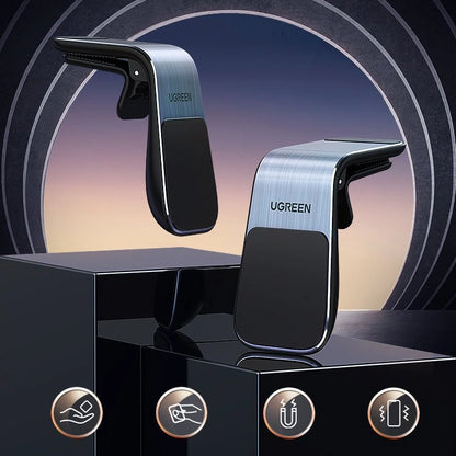 Ugreen magnetic car holder for the ventilation grille, silver (LP290)_2