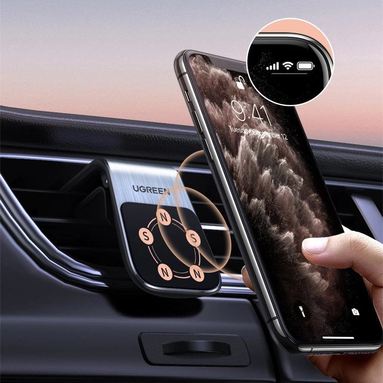 Ugreen magnetic car holder for the ventilation grille, silver (LP290)_3