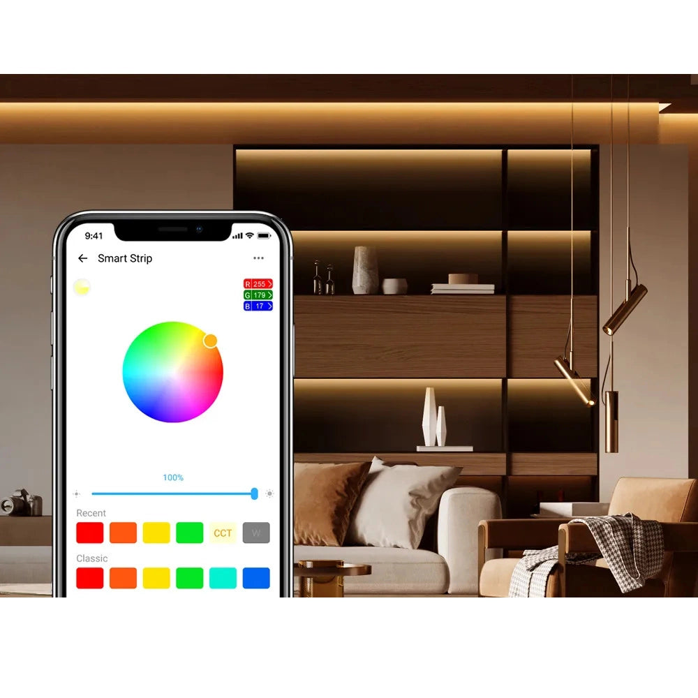 Sonoff L2-5M kit intelligent waterproof LED strip 5m RGB remote control Wi-Fi power supply_9