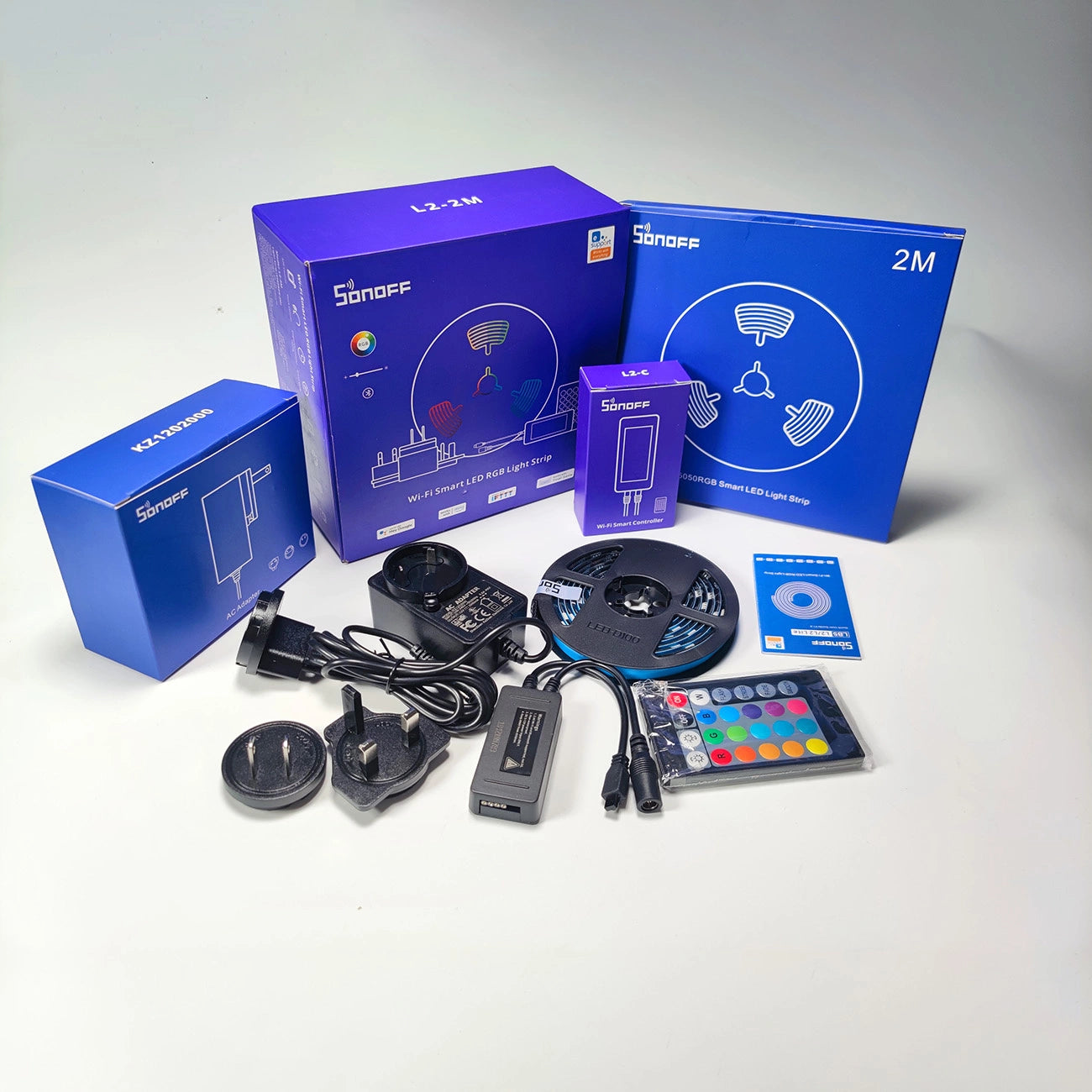 Sonoff L2-2M kit intelligent waterproof LED strip 2m RGB remote control Wi-Fi power supply_16