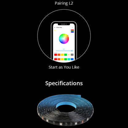 Sonoff L2-2M kit intelligent waterproof LED strip 2m RGB remote control Wi-Fi power supply_6