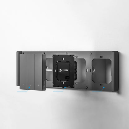 Frame for M5 80 smart wall switch 4-way quadruple SONOFF M5-4C-80-F (dim gray)_3