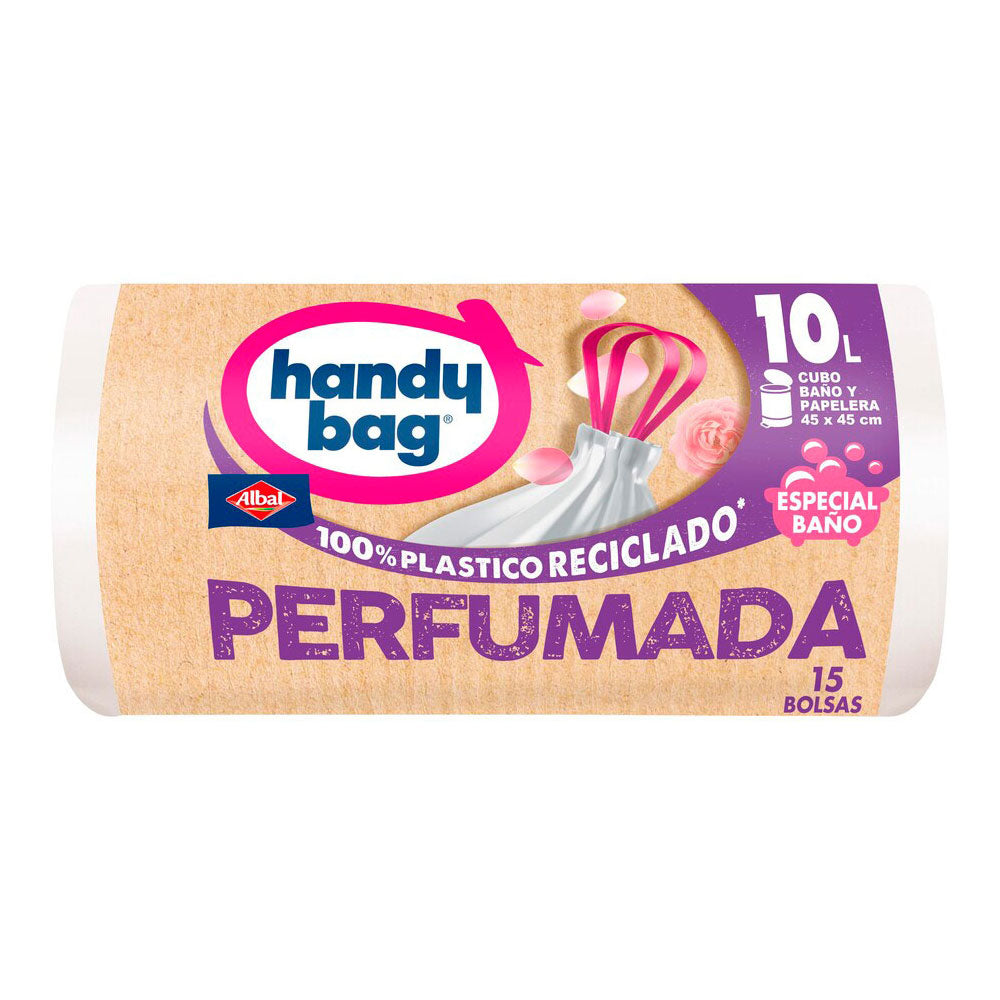 Saco do lixo handy bag wc 10 l (45 x 45 cm) 15 uds_0