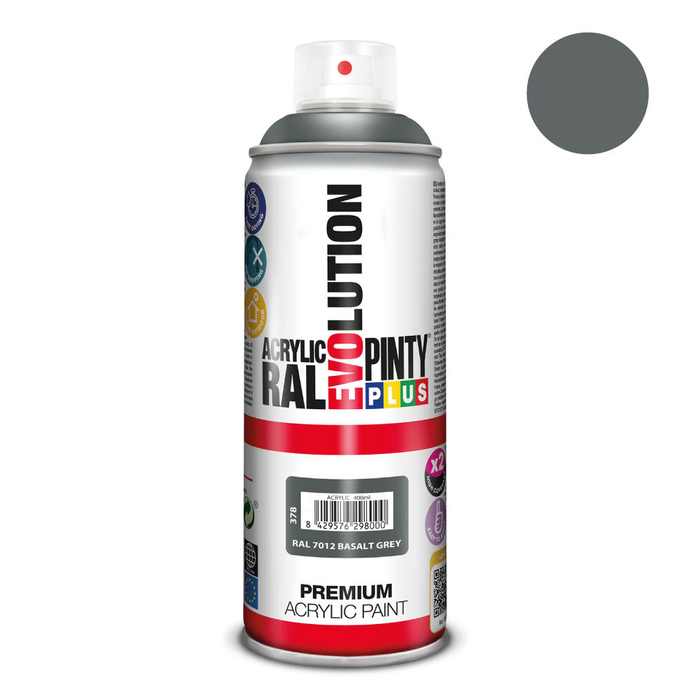 Tinta em spray pintyplus evolution 520 cc ral 7012 basalt grey_0