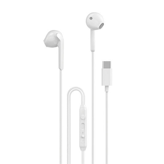 Dudao X3C In-Ear Wired USB-C Headphones 1.2m - White_0