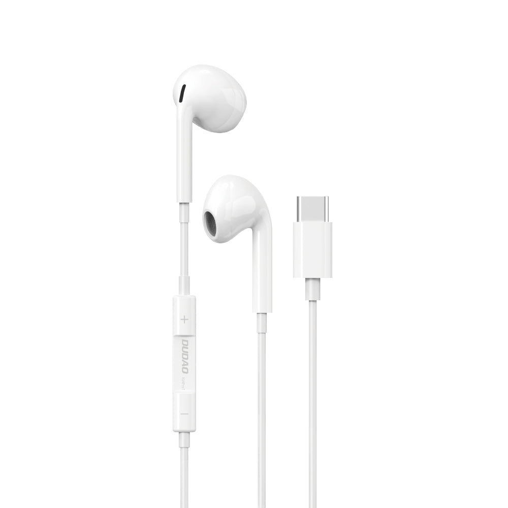 Dudao in-ear headphones with USB Type-C connector white (X14PROT)_0