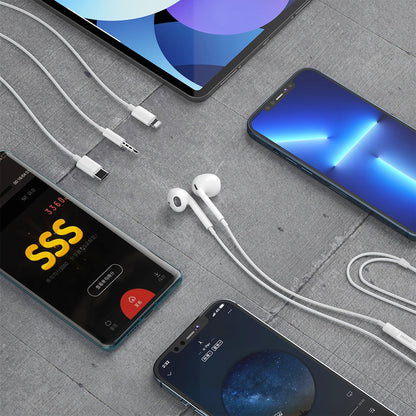 Dudao in-ear headphones with USB Type-C connector white (X14PROT)_4