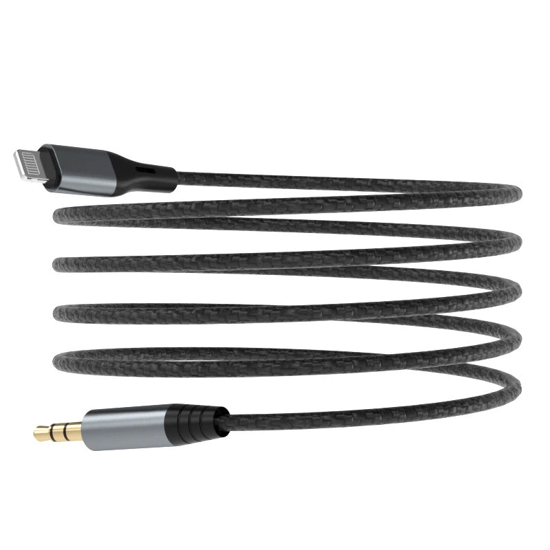 Dudao audio cable Lightning - mini jack 3.5mm 1m gray (L11PRO)_3