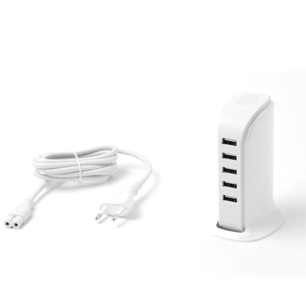Dudao 5x USB charger with built-in EU power cable white (A5EU)_3