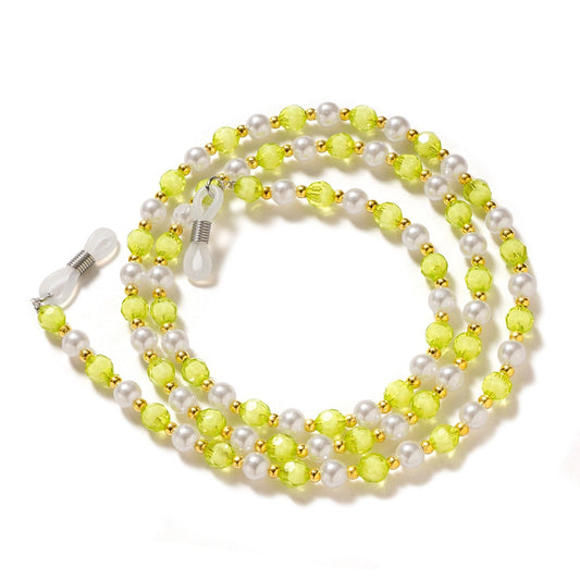 Chain for glasses beads pendant green_0