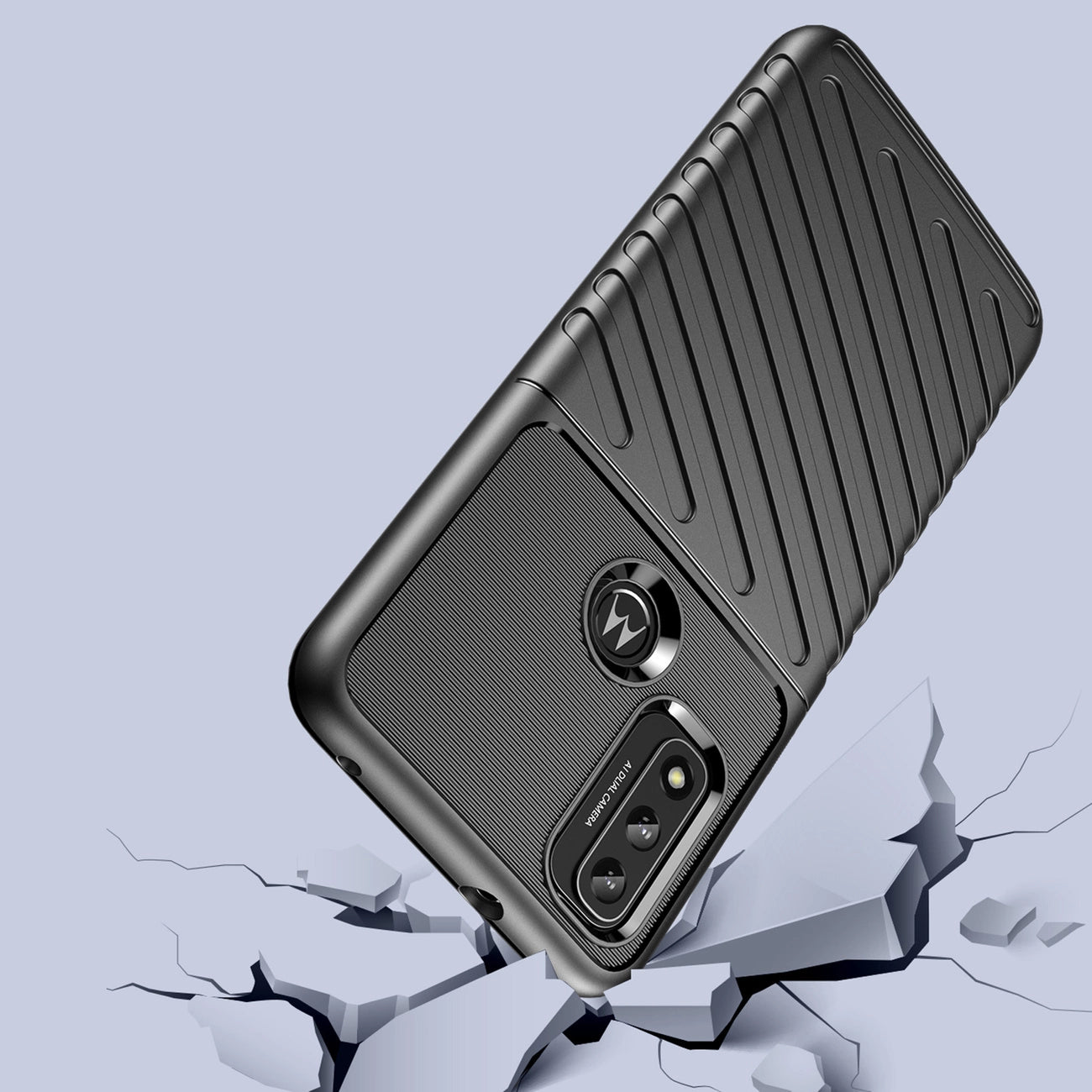 Thunder Case flexible armored cover for Motorola Moto G Play 2022 black_4