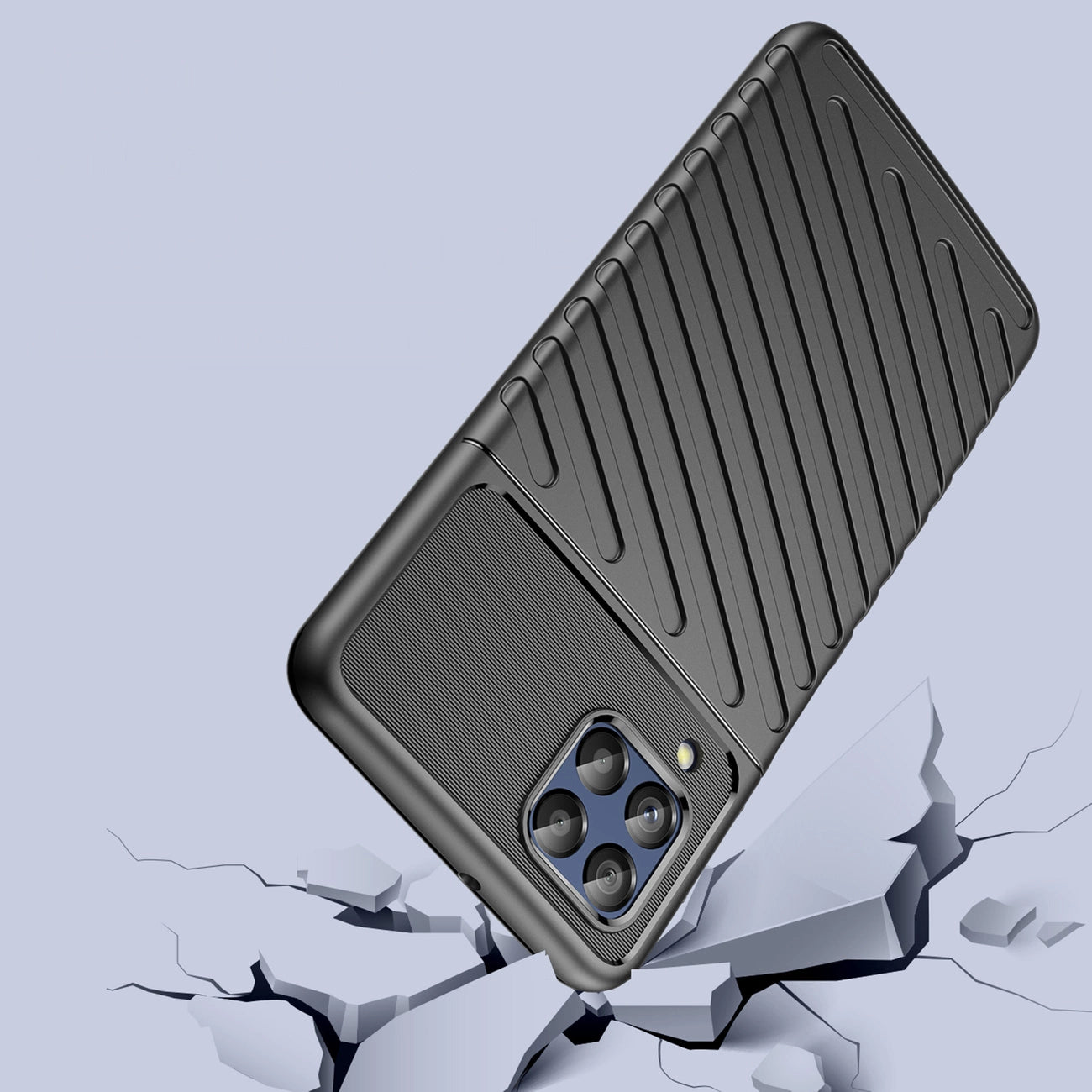 Thunder Case flexible armored cover for Samsung Galaxy M53 5G black_3