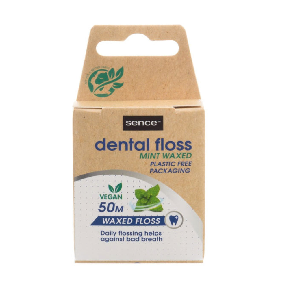 Fio dental cera sabor menta, 50 m_0