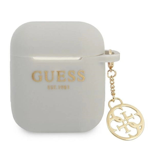 Guess GUA2LSC4EG AirPods cover grey/grey Silicone Charm 4G Collection_0